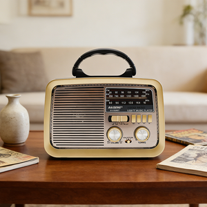 Altavoces Inalámbricos Retro de Última Tendencia <span class=keywords><strong>para</strong></span> 5.2, Baterías Recargables de 1000-2000 mAh, Soporte <span class=keywords><strong>para</strong></span> Tarjeta TF, Potencia de Salida de 5-10 W, Regalos - Product Image 2