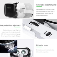 Casque de Réalité Virtuelle 3D VRSHINECON G04BS+B03 avec Poignée et Casque Bluetooth, Vente Chaude