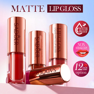 Matte môi men với một kết cấu bóng khó phai thanh lịch son môi bóng - Product Image 3