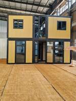 Module de maison conteneur préfabriqué de luxe, design moderne et respirant, 20 pieds, bureau prêt à l'emploi avec façade vitrée pour villa, appartement, hôtel