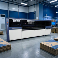 Imprimante numérique à jet d'encre à plat multi-passe avec chargeur automatique, machine d'impression de boîtes en carton multicolore CMYK haute vitesse