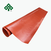 Tissu de remplacement Hypalon résistant à la chaleur, fibre de verre non vulcanisée enduite de silicone brut pour l'isolation thermique