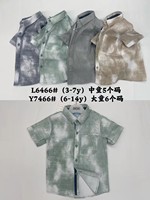 Chemises à manches courtes pour enfants en coton 100 %, dernières créations, vente en gros, pour garçons