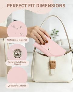 Cartera de Cuero de Lujo con Logotipo Personalizado, Sobres de Cuero para Dinero en Efectivo para Hombres y Mujeres, Planificador de Billetes - Product Image 6