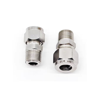 Đơn hoặc đôi ferrule 316 thép không gỉ thẳng thiết bị đầu cuối nhanh chóng Coupler nam chủ đề cho công cụ nguồn không khí - Product Image 6