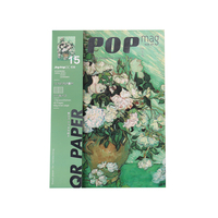 Joytop 2267 Vente en gros Carnet B5 à couverture souple ligné avec estampage argenté motif Peinture Van Gogh Cahier d'exercices
