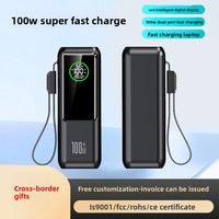 Batterie Externe Haute Qualité 20000 mAh, Charge Rapide 100W, Chargeur Portable PC Ordinateur Portable PD 65W
