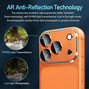 Protector de Lente de Cámara de Vidrio Templado con Impresión de Seda Transparente para iPhone 18 Pro Max, Película Protectora de Lente Anti-Rayones de Cobertura Total para iPhone 17 Pro - Product Image 5