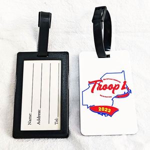 Étiquette de bagage personnalisée en silicone souple PVC avec logo sur mesure, idéale pour sacs et bagages, fabriquée en caoutchouc, à prix abordable - Product Image 1