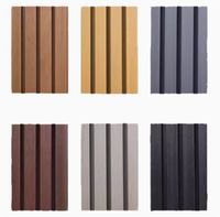 Revêtement mural WPC Great Wall, panneau mural moderne européen, ignifuge, imperméable, pour extérieur, salle de sport, maison, fond noir