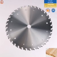 Lame de scie circulaire TCT brasée argentée à dents affûtées pour outils de meuleuse d'angle