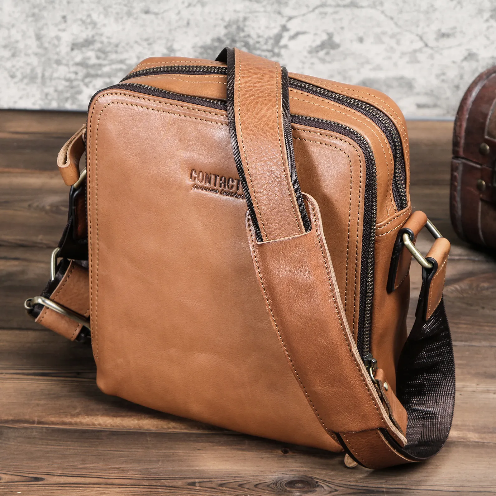 man messenger bag leather