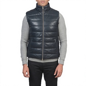 Chaleco de Cuero PU Negro para Hombre, Cuello en V, Cierre de un Botón, Casual, Sin Mangas, Resistente al Viento, Botones Dorados, Color Sólido, Invierno - Product Image 6