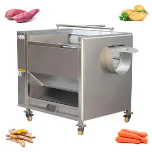 Rodillo GRANDE para lavar y pelar patatas, máquina de limpieza para verduras, frutas, jengibre y patatas, pelador
