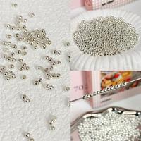 Kit de fabrication de bijoux en perles lâches couleur argent pour bracelets et colliers faits main DIY