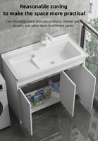 Armoire de salle de bain, kit de lavabo, évier de lavage imperméable, plan de lavabo, meubles de salle de bain, combinaison pour hôtel, balcon