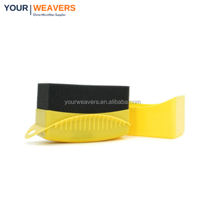 Brosse pour pneus de voiture Brosse éponge de polissage pour roues de voiture avec couverture Lavage Nettoyage Pansement Applicateur Pad - Product Image 2