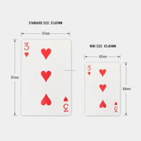 Cartes de poker miniatures portables pour les voyages, format de poche compact, cartes à jouer pour le camping, les jeux en plein air, petit jeu avec étui en plastique