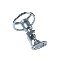 SK1-5980-SN01 Serrure à volant moderne en acier inoxydable 90 °   Rotation pour panneaux de 40 à 100 mm pour applications extérieures en cuisine et atelier