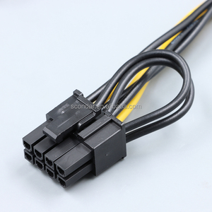 สายแยกไฟ PCIe แบบ 8 พิน ตัวเมีย เป็น 8 พิน ตัวผู้คู่ (6+2) ความยาว 20 ซม. สายทองแดงเคลือบดีบุก 18AWG สำหรับการ์ดจอ GPU และแหล่งจ่ายไฟ PSU - Product Image 2