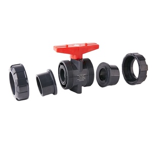 Trung Quốc thiết kế mới phụ kiện nước nhựa vẽ màu Đỏ xử lý uPVC đúng đôi Công Đoàn bóng van - Product Image 2