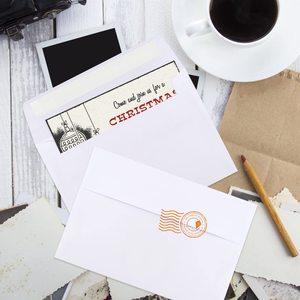 Tùy chỉnh có thể in 50 gói <span class=keywords><strong>5x7</strong></span> Phong bì trắng A7 Phong Bì cho lời mời đám cưới, hình ảnh, bưu thiếp, thiệp chúc mừng, gửi thư - Product Image 4