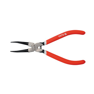 Alicates para anillos de retención Yato de 7 pulgadas, externos, para ejes, grado industrial, acero al cromo vanadio, mango naranja YT2136 - Product Image 2