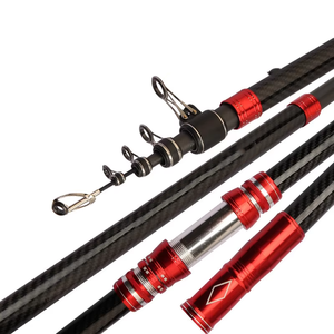 Canne à pêche télescopique en carbone de 2,7 m/3,0 m/3,6 m/3,9 m/4,2 m/4,5 m pour la pêche en eau salée et en eau douce - Product Image 3