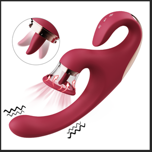 Vibratore Rabbit S-hande OEM con Funzione di Leccata, Stimolatore Clitorideo e Punto G, Giocattolo Sessuale per Donne - Product Image 1