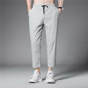 Pantalons pour hommes à logo personnalisé, vente chaude, pantalons décontractés en soie glacée pour hommes, pantalons cargo décontractés taille haute - Product Image 6