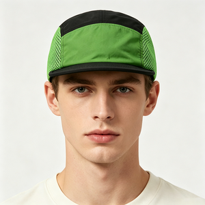 Gorra de Lona de 5 Paneles para Hombre, Dos Tonos, Secado Rápido, Transpirable, Ligera, para Correr, Ciclismo, Senderismo, Deporte al Aire Libre, con Logotipo Personalizado - Product Image 1