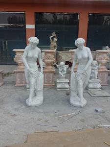 ガーデン等身大白い大理石の像天然大理石美しい女性ヌード彫刻 - Product Image 5