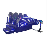 Simulateur de mouvement de vaisseau spatial VR 6 places Colorful Park, machine de jeu d'arcade dynamique de réalité virtuelle pour parcs VR et centres de jeux