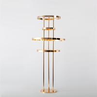 Nouveau support de fleurs en fer détachable, style fête festive, pour mariage, centre de table, décoration de table, présentoir (100/118cm)