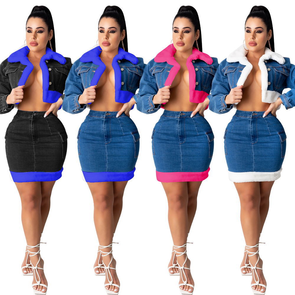 Denim Jacket And Skirt China Trade,Buy 