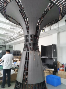 Custom Size Special Christmas <strong>LED</strong> Tree <strong>Full</strong> <strong>Color</strong> Flexible <strong>LED</strong> Screen Digital Signage Advertising - Product Image 4