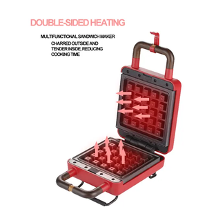 Grille-pain Gaufre Toster Sandwich Maker Double Petit Déjeuner En Acier Inoxydable One Piece <span class=keywords><strong>Achat</strong></span> 3in In1 3 en 1 Quantité Triangle Puissance - Product Image 4