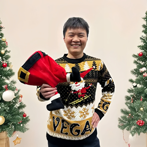 2025 Custom Logo Hersteller 100% Baumwolle Casual Pullover mit Rundhals ausschnitt Man <span class=keywords><strong>Ugly</strong></span> Christmas Pullover <span class=keywords><strong>Sweater</strong></span> - Product Image 1