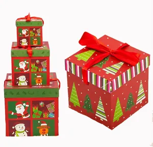 批发各种颜色环保邮件盒衣服豪华纸盒圣诞节纸盒