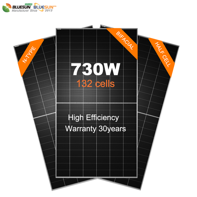 Solar BSM720G12-66HNH EU Warehouse PERC Bifacial Monocrystalline Solar Panel 720W 23.7% Efficiency 210mm Double-Glass