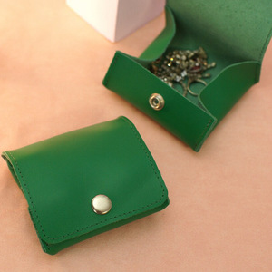 Bolsa de joyería plegable de cuero, bolsa de almacenamiento de joyas de viaje, monedero, bolsa para collares, bolsa de regalo de boda - Product Image 5