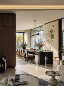 Service de design d'intérieur moderne en bois naturel, matériaux de construction tout-en-un, rendu 3D, décoration intérieure - Product Image 6