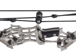 Mini Roestvrijstalen Compound <span class=keywords><strong>Bow</strong></span> Small Poelie Boogpijl Schietspeelgoed Binnen En Buiten Decompressie Boogpees Set - Product Image 4