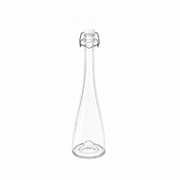 Bouteille en verre de 500 ml avec bouchon à bascule hermétique, distributeur d'huile d'olive et de vinaigre pour le stockage en cuisine, vin maison
