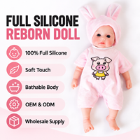 Boneka Bayi Reborn Silikon 100% Ukuran 12-18 Inch, Realistis Seperti Bayi Baru Lahir, Grosir Pabrik OEM ODM ASTM CPC CE