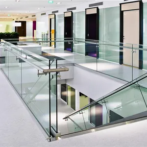 304 316栏杆玻璃栏杆设计楼梯栏杆玻璃栏杆带玻璃夹