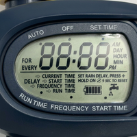 Programmateur d'arrosage automatique pour tuyau d'arrosage de jardin avec écran LCD, alimentation 2 piles AA, entrée BSP et sortie à connexion rapide, pour extérieur et jardin