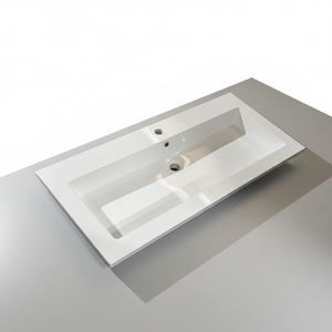 Vente directe d'usine <span class=keywords><strong>MEBO</strong></span>, lavabo rectangulaire moderne en résine, lavabo de salle de bain, facile à nettoyer - Product Image 3
