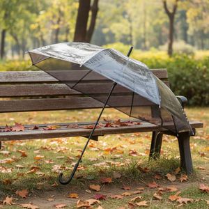 Parapluie promotionnel d'usine, parapluie transparent de haute qualité personnalisé en gros, forme dôme, pour mariage, transparent avec impression de logo - Product Image 2