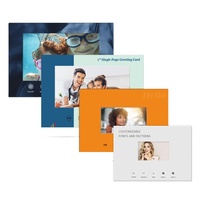 Carte papier personnalisée pour la brochure vidéo chinoise faite maison 4.3 5 7 10 pouces LCD affiche l'invitation de carte vidéo
